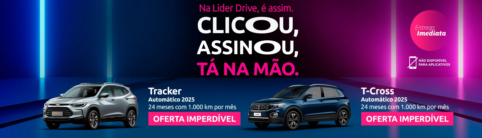 Seu carro por assinatura por preços imperdíveis.